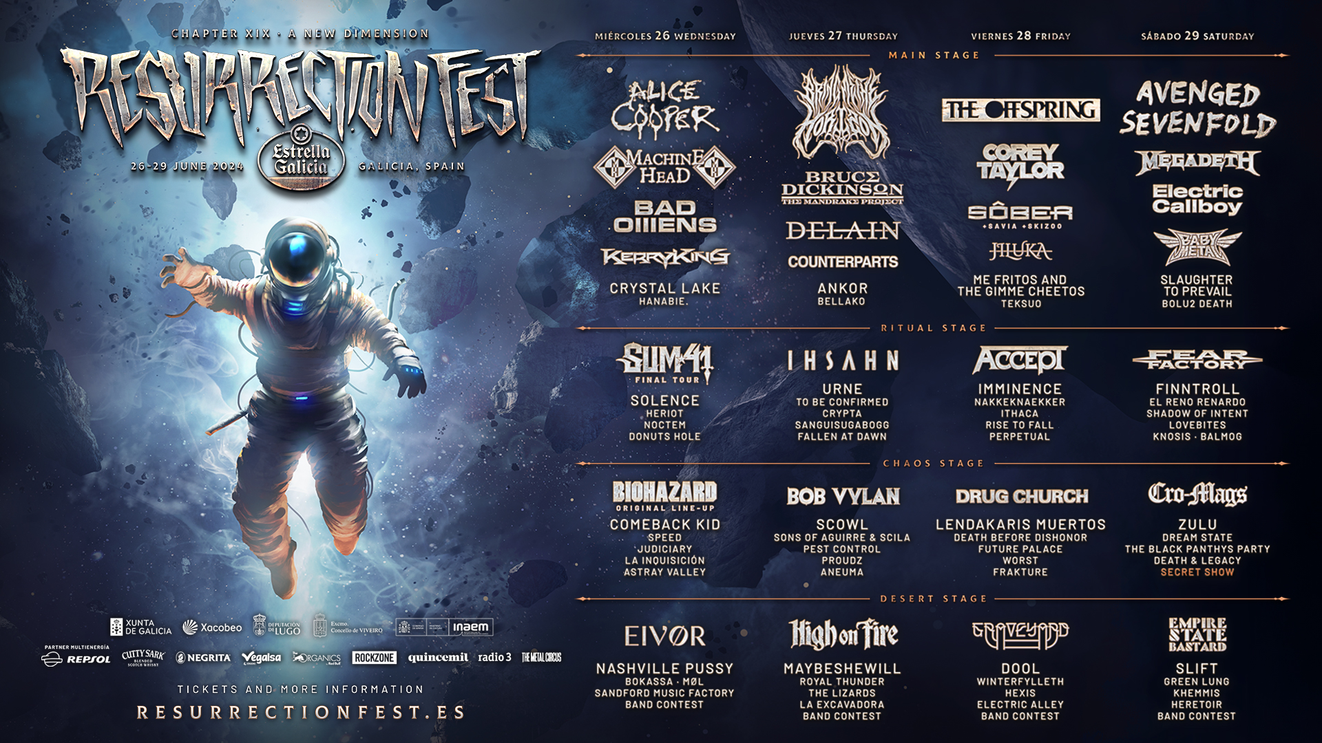 Resurrection Fest 2024 Horarios Y Mas Dirty Rock Magazine