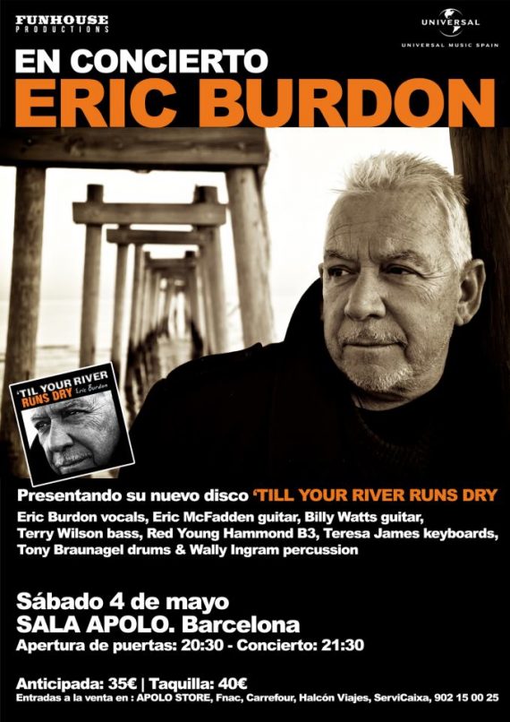 Eric Burdon gira española 2013