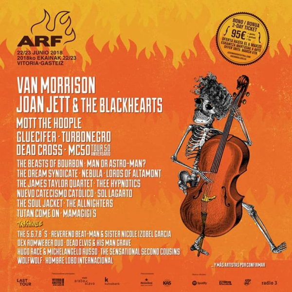 Van Morrison el otro cabeza de cartel del Azkena Rock Festival