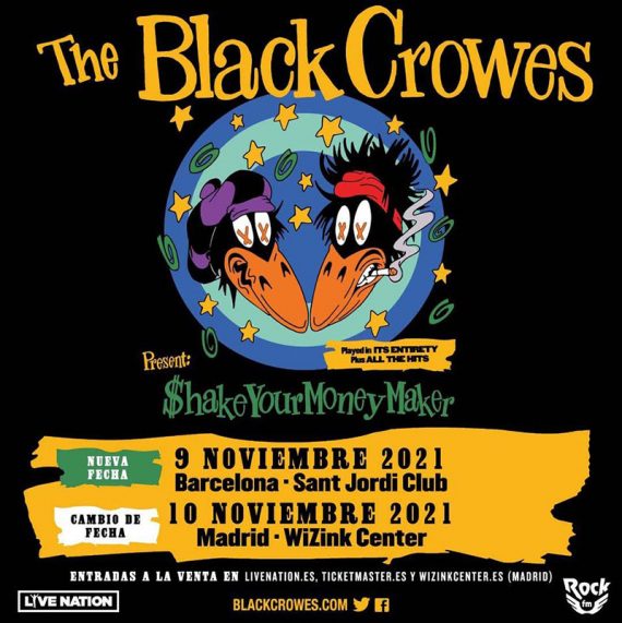 The Black Crowes posponen su gira y actuarán en Barcelona y Madrid en noviembre de 2021