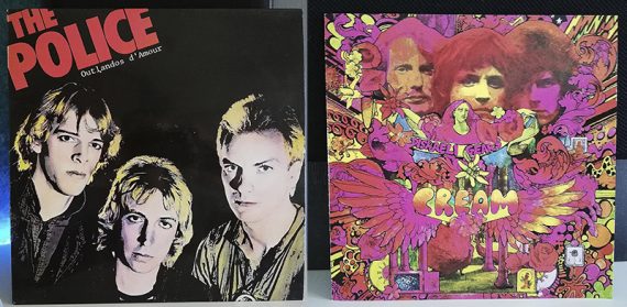 Cream Disraeli Gears Police Outlandos d'Amour disco