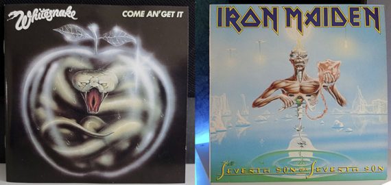 Whitesnake Come An' Get It Iron Maiden Seventh Son Of A Seventh Son disco