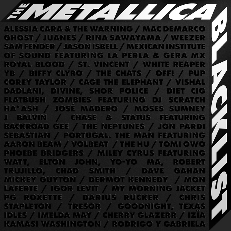 The Metallica Blacklist disco tributo y reedición del Black Album de  Metallica - Dirty Rock Magazine