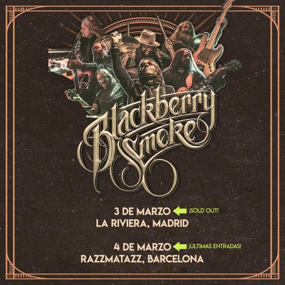 Blackberry Smoke Madrid y Barcelona 2023