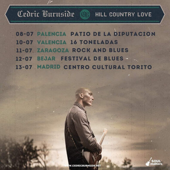 Gira de Cedric Burnside en julio para presentar Hill Country Love