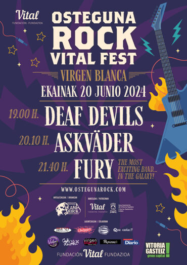 Osteguna Rock Fest cuenta con Deaf Devils, Åskväder y Fury