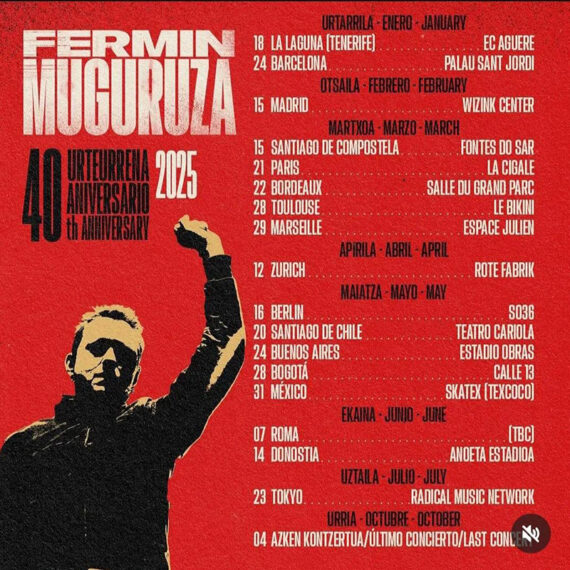 Fermin Muguruza celebra 40 años en los escenarios con una gira internacional para 2025