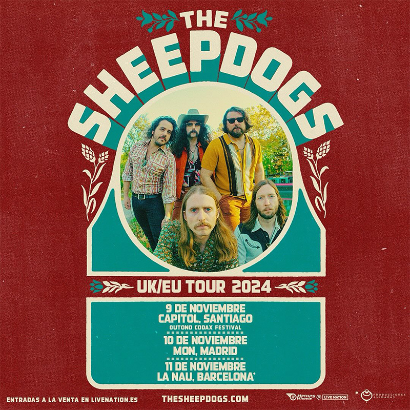 The Sheepdogs nos visitan en noviembre 2024