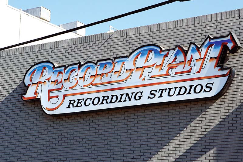 Adiós a los estudios Record Plant en Los Angeles