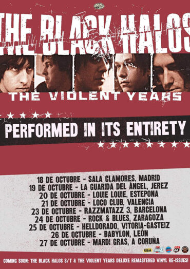 The Black Halos gira 2024 octubre tour