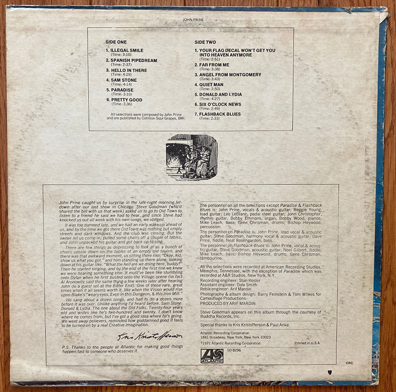 John Prine 1971 review disco.