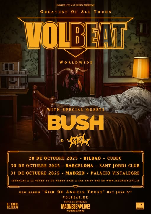 Volbeat+Bush+Gel España 2025